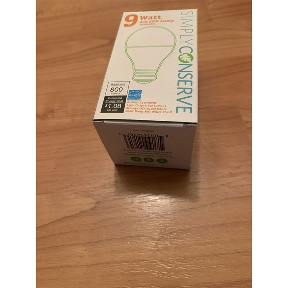 Simply Conserve 9 Watt LED Light Bulb 1pc - Picture 6 of 10